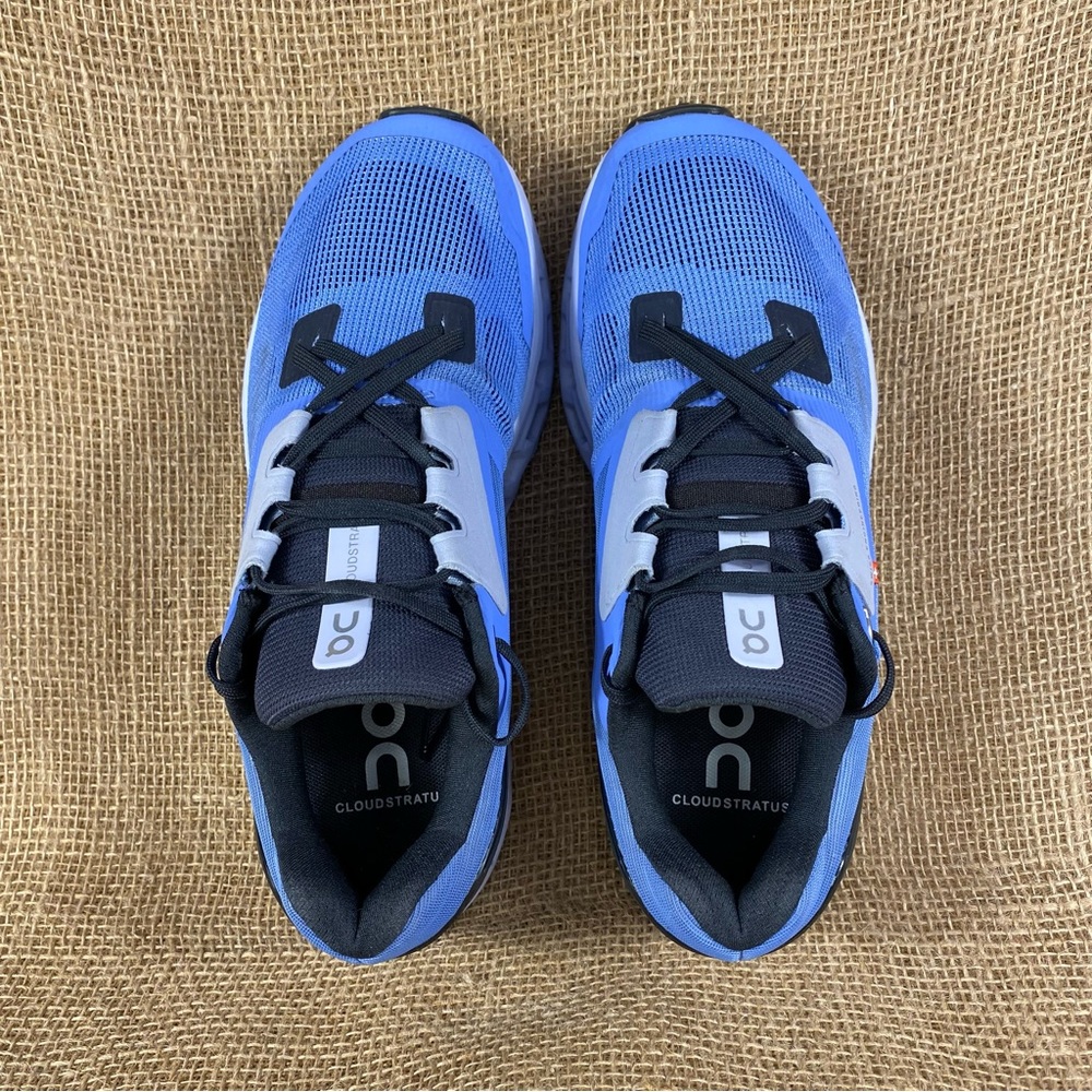 🛑SOLD🛑   ON CLOUD running shoes On Cloudstratus 2.0 blue black cloudtec size 8 - Picture 8 of 10